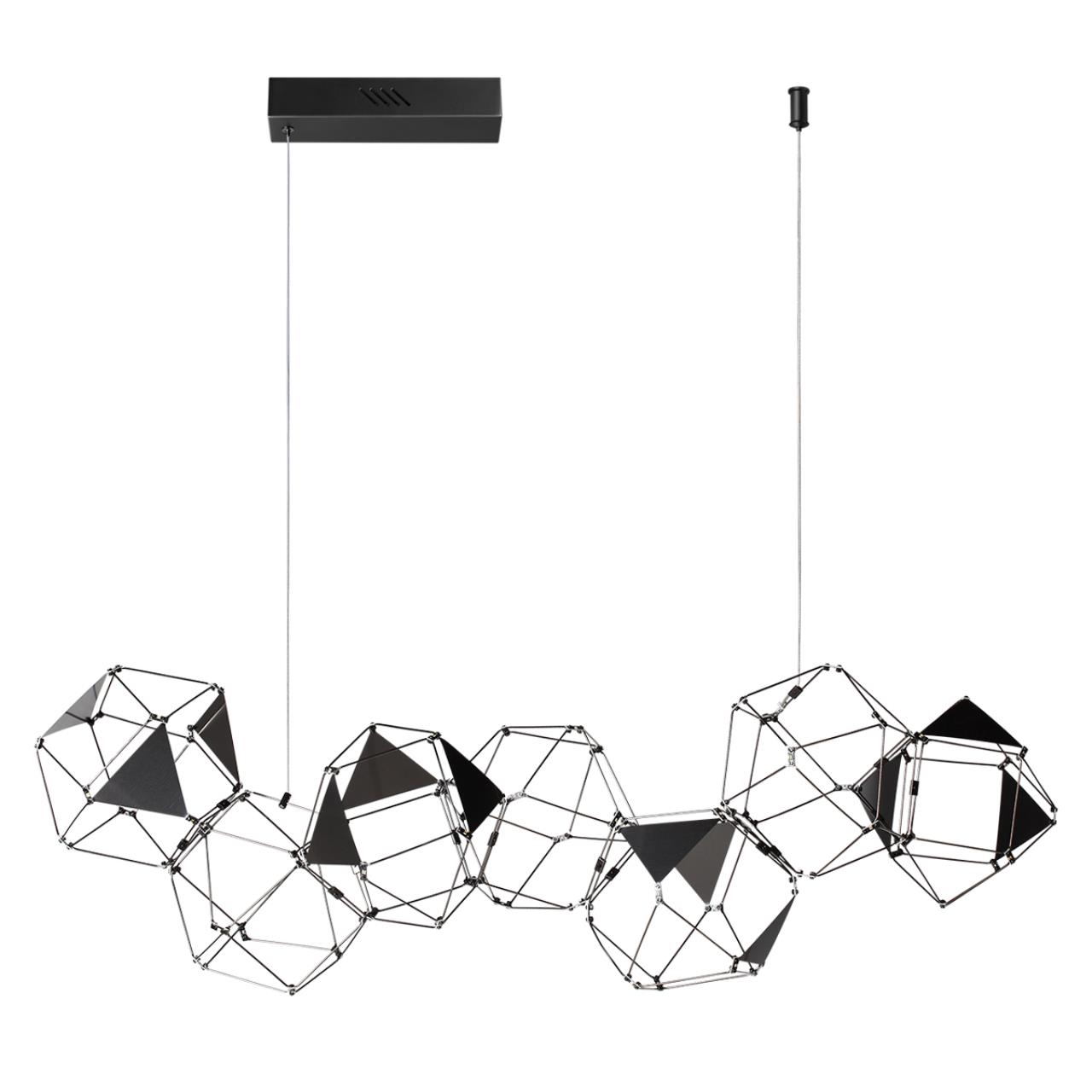 Люстра линейная ODEON LIGHT L-VISION TRELLIS черный LED*1 32W