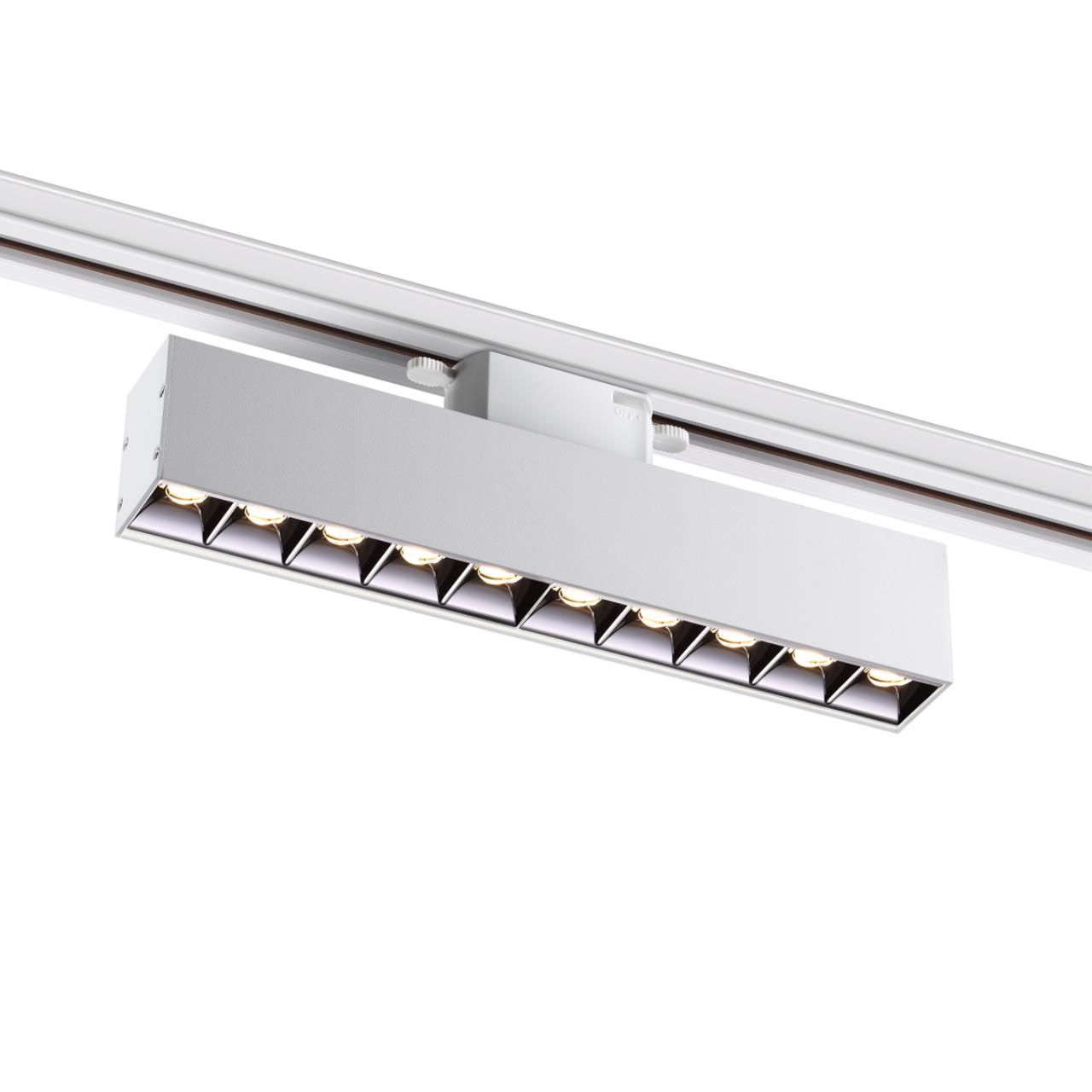 Светильник трековый однофазный трехжильный светодиодный NOVOTECH PORT ITER белый LED*1 16W 4000К плафон белый