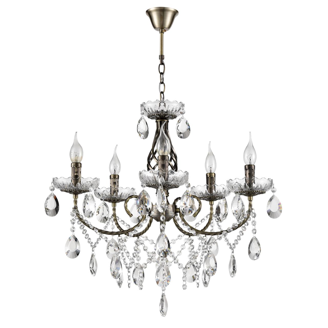 Люстра LUMION CLASSI LINN бронзовый, латунь E14*5 10W