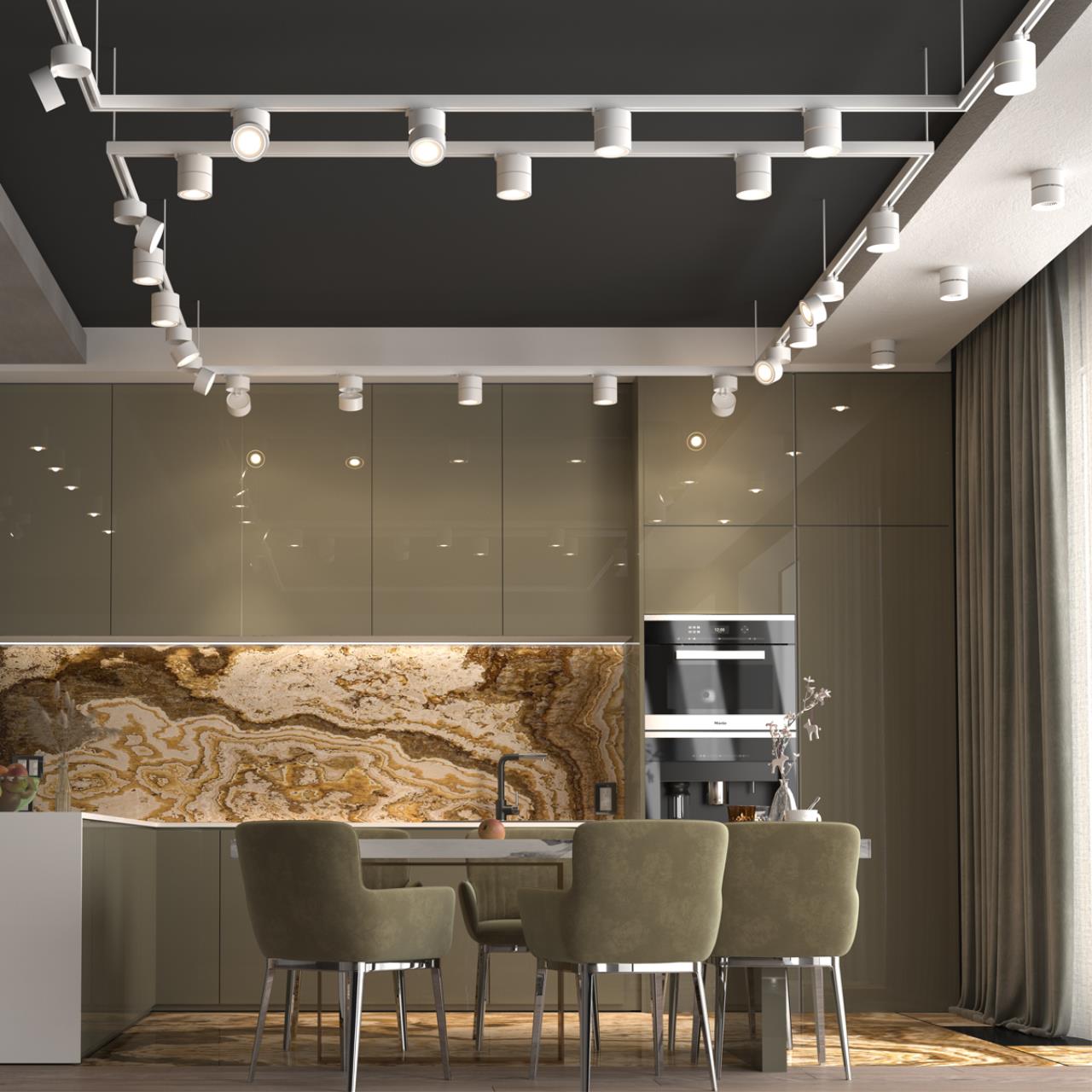 Трехфазный трековый светодиодный светильник NOVOTECH PORT GRODA белый LED*1 15W