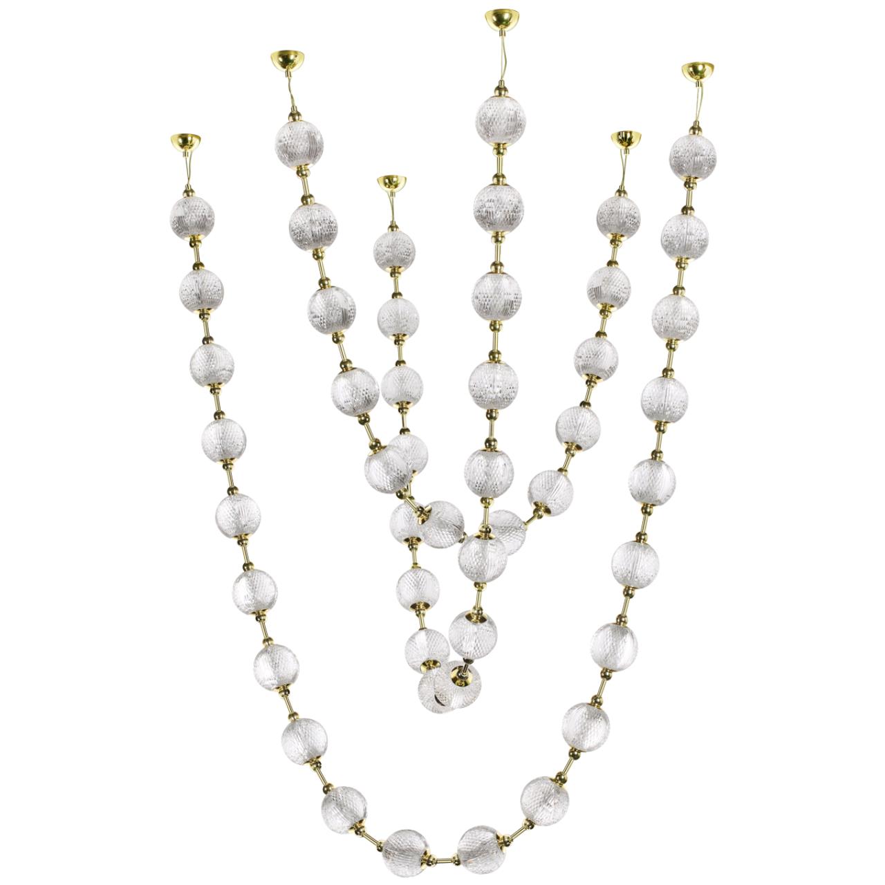 Люстра-бусы ODEON LIGHT L-VISION CRYSTAL золотой