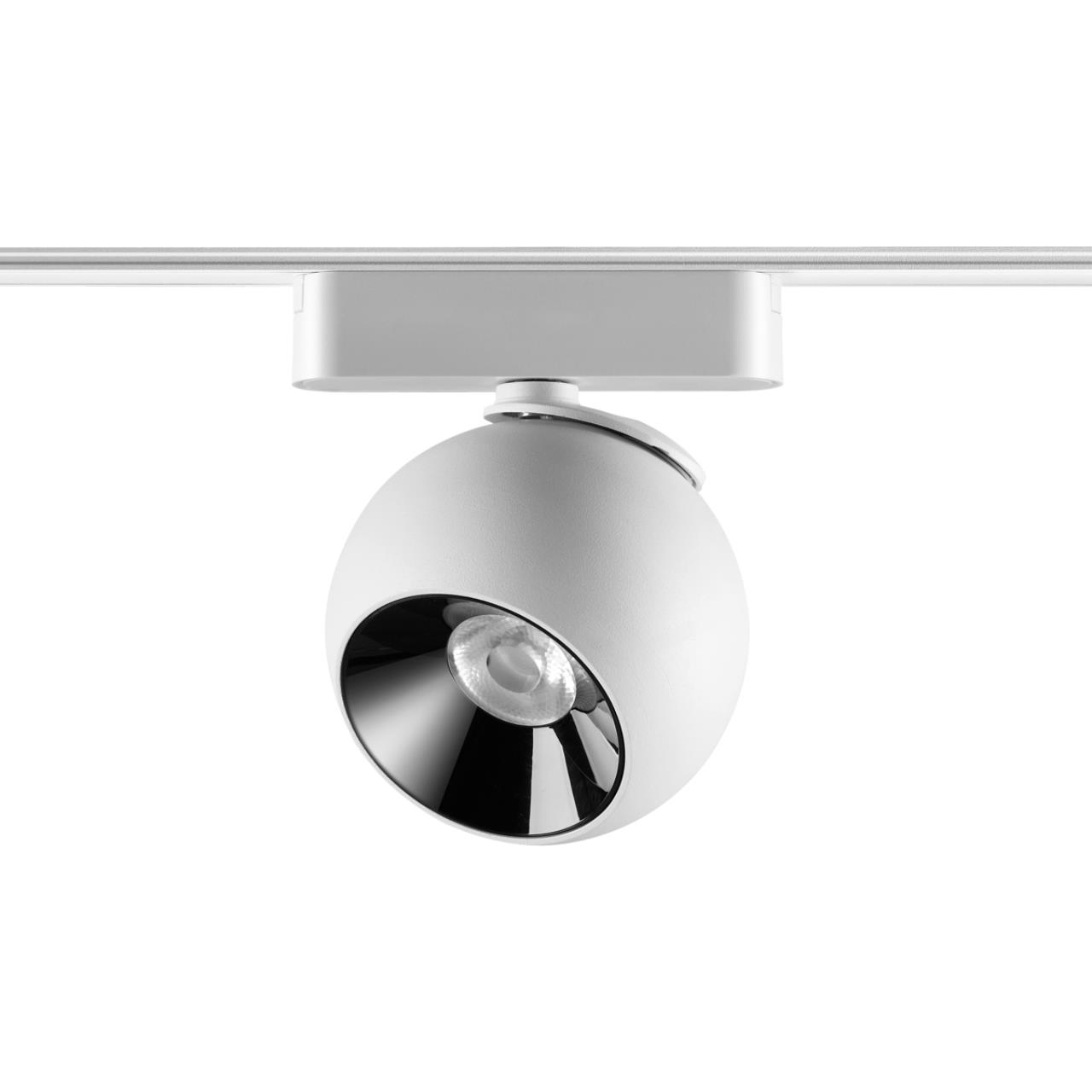 Трековый светильник для низковольтного шинопровода NOVOTECH SHINO SMAL белый LED*1 12W 3000К плафон белый