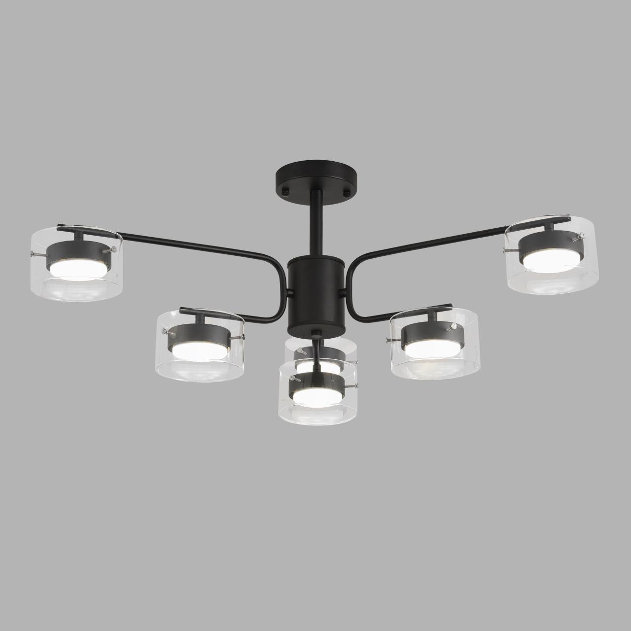Светильник потолочный LUMION COMFI NATALINA черный GX53*6 10W