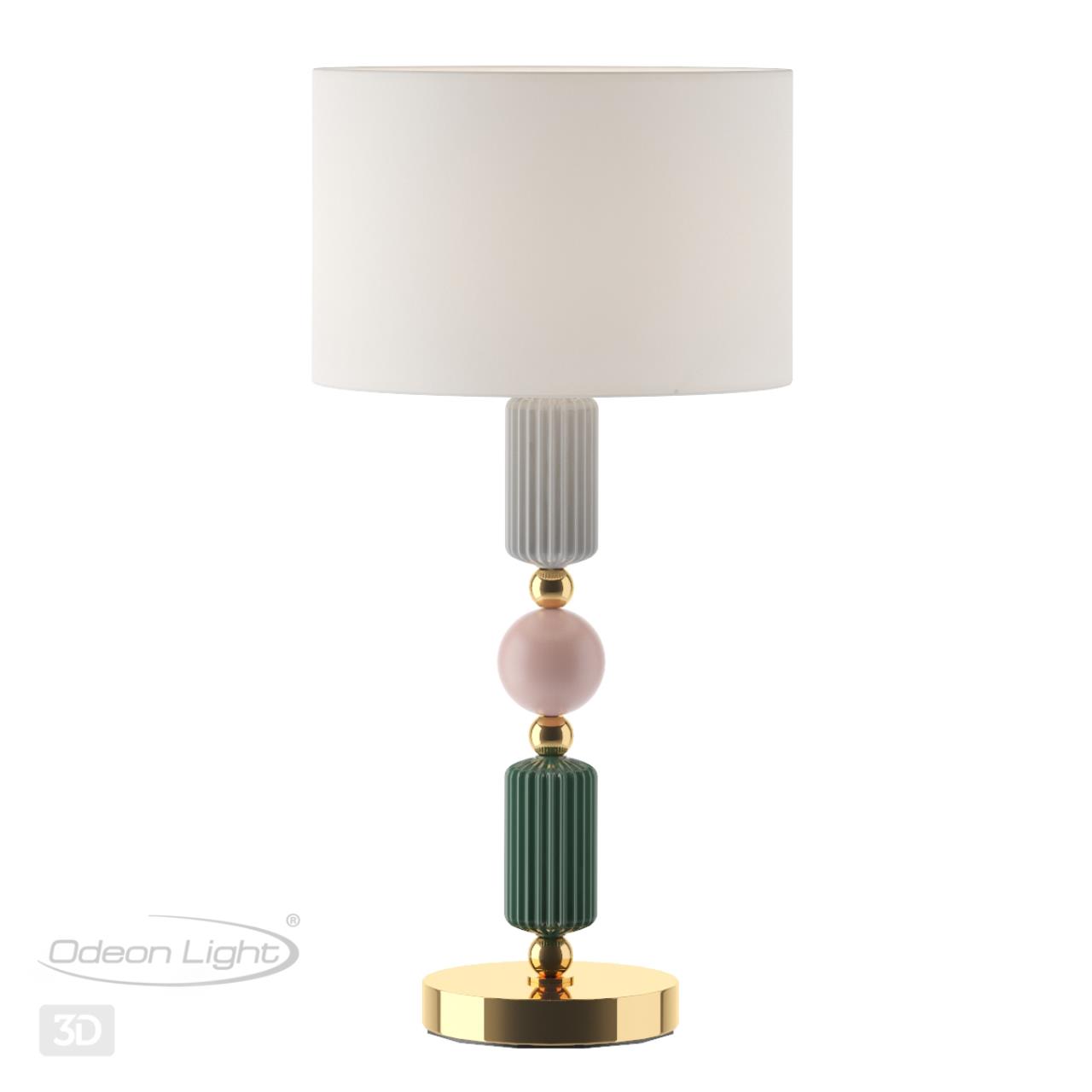 Настольная лампа ODEON LIGHT EXCLUSIVE CLASSIC CANDY золотой E27*1 10W  285 мм