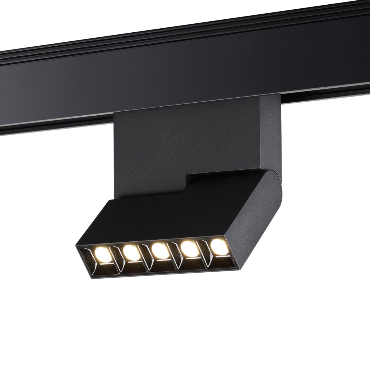 Трековый светильник для низковольного шинопровода NOVOTECH SHINO KIT черный LED*1 12W 4000К плафон