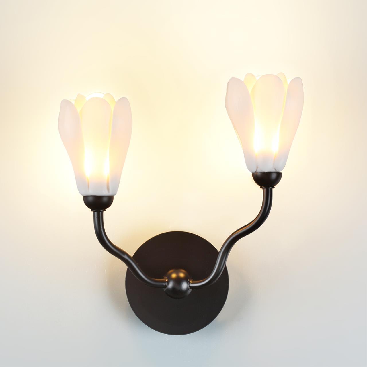 Бра ODEON LIGHT MODERN GARDI черный G4*2 10W