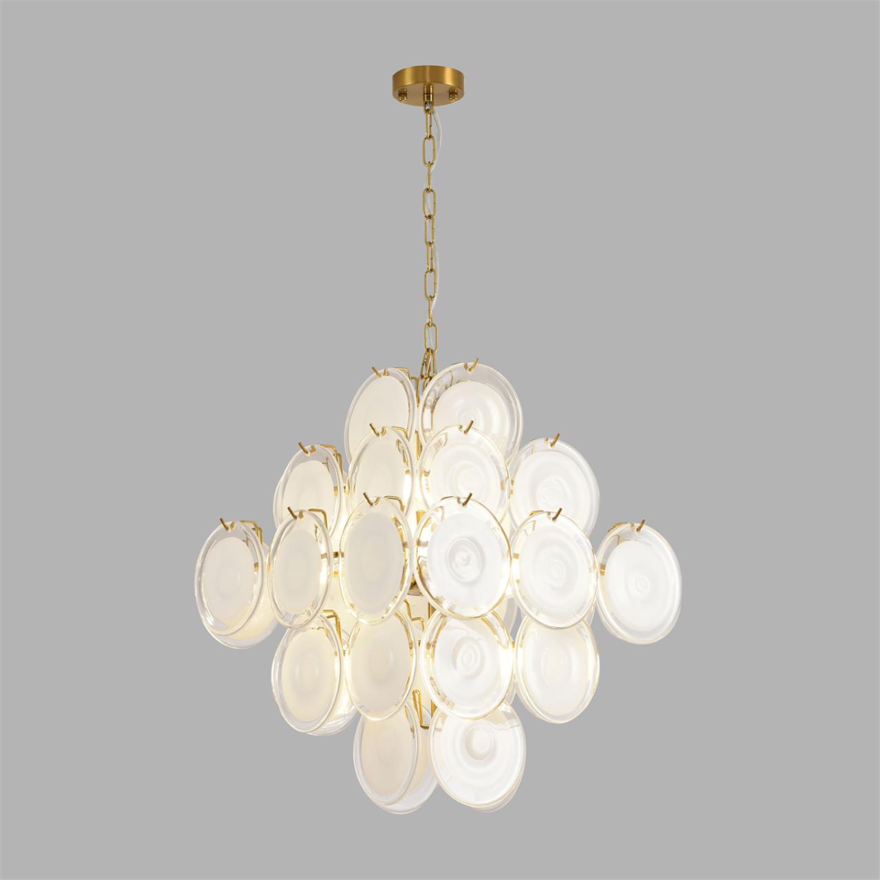 Люстра LUMION MODERNI CHIPSY латунь E14*8 10W