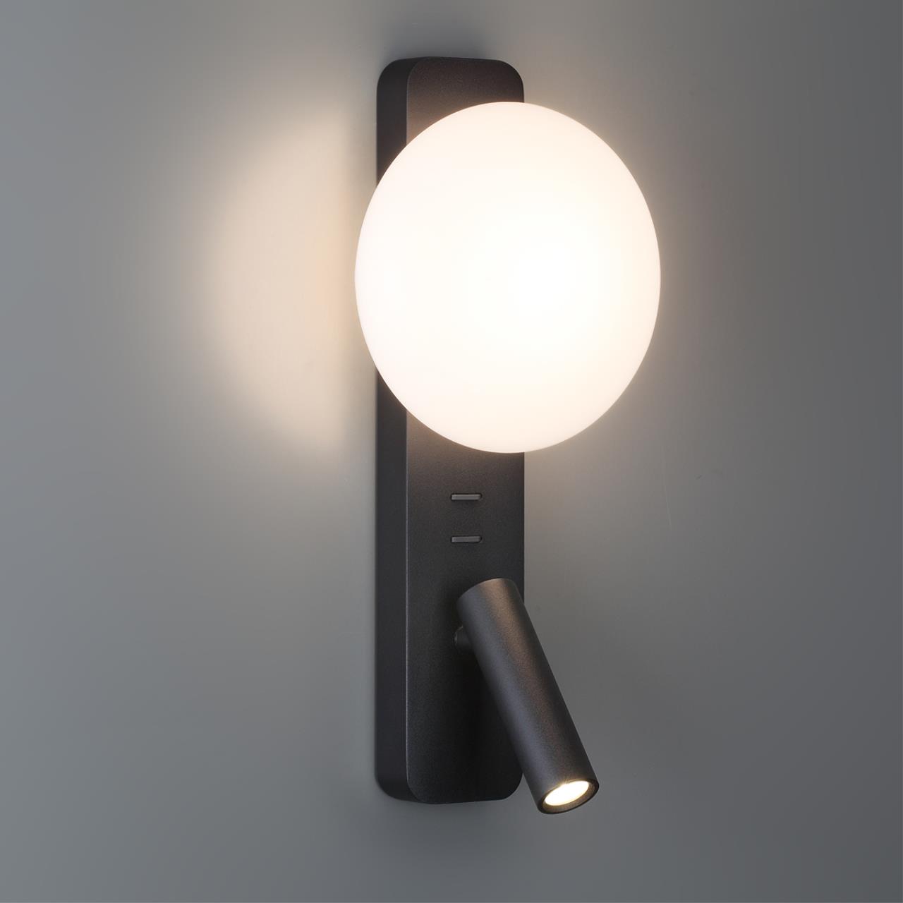 Настенный светильник ODEON LIGHT HIGHTECH ALBERGO черный