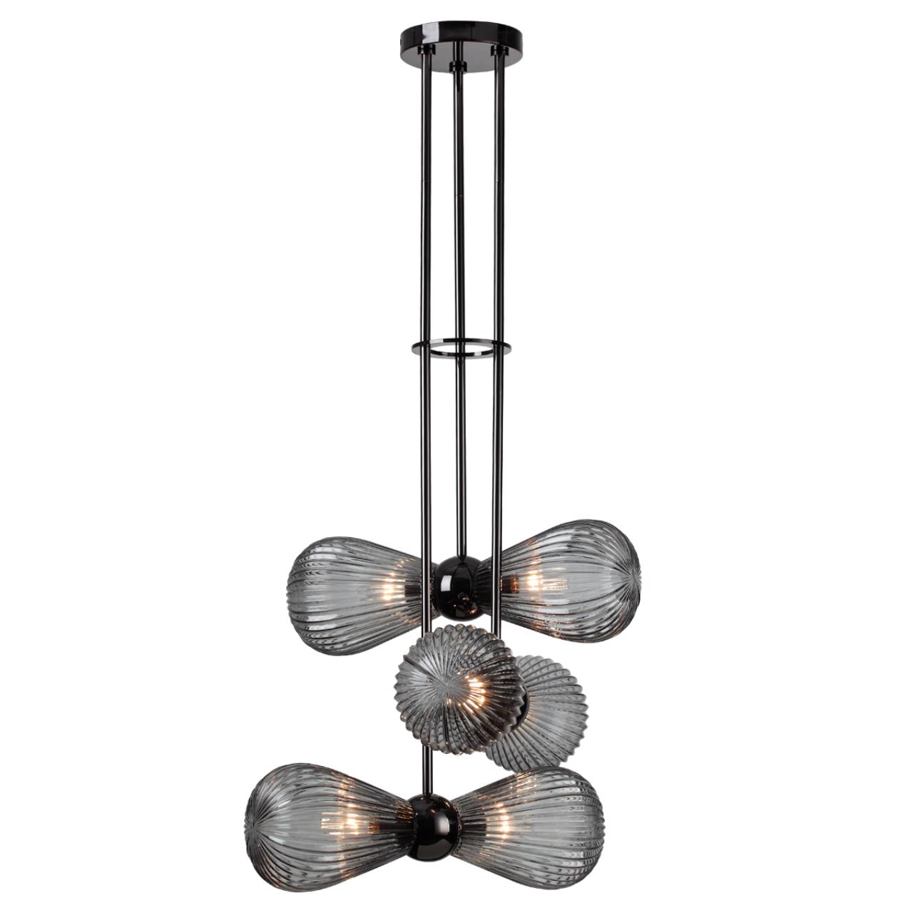 Подвес ODEON LIGHT EXCLUSIVE MODERN Elica черный E14*6 10W