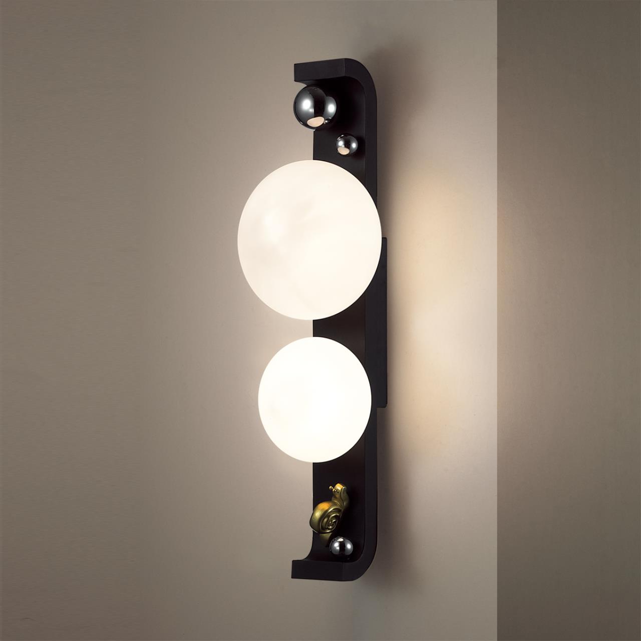 Уличный  настенный светильник IP54 ODEON LIGHT EXCLUSIVE NATURE LUMA черный