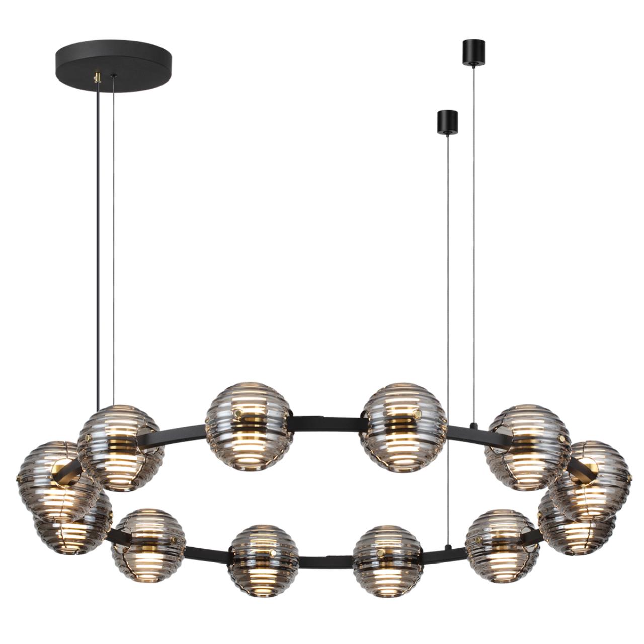 Люстра ODEON LIGHT L-VISION TRONI черный LED 120W