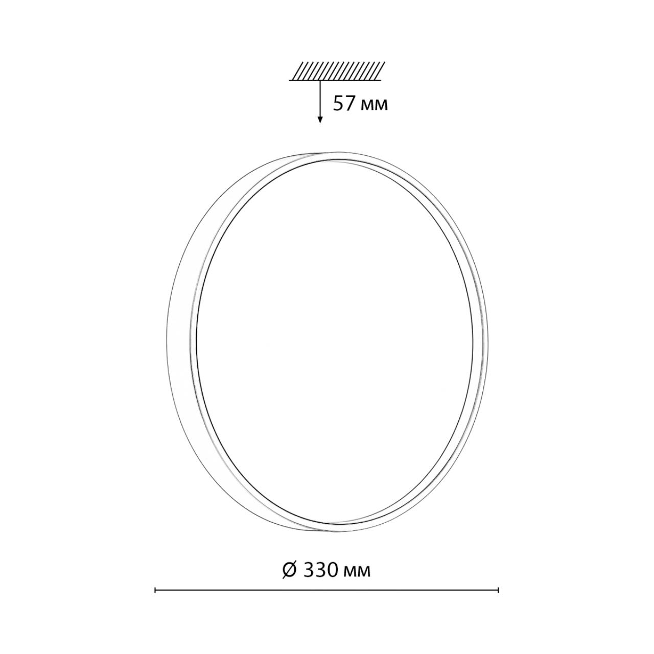 Настенно-потолочный светильник SONEX COLOR MAVIC красный LED*1 30W 4000К