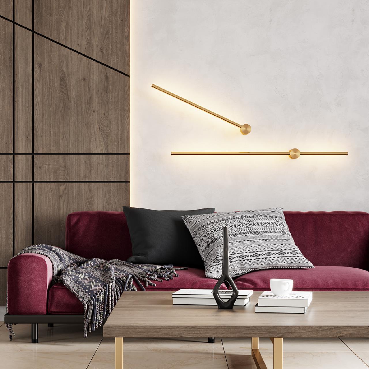 Настенный светильник ODEON LIGHT HIGHTECH FILLINI золотой LED*1 1*18W