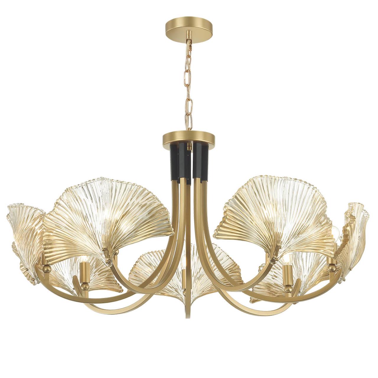 Люстра ODEON LIGHT EXCLUSIVE HALL VENTAGLIO золотой E14*7 10W
