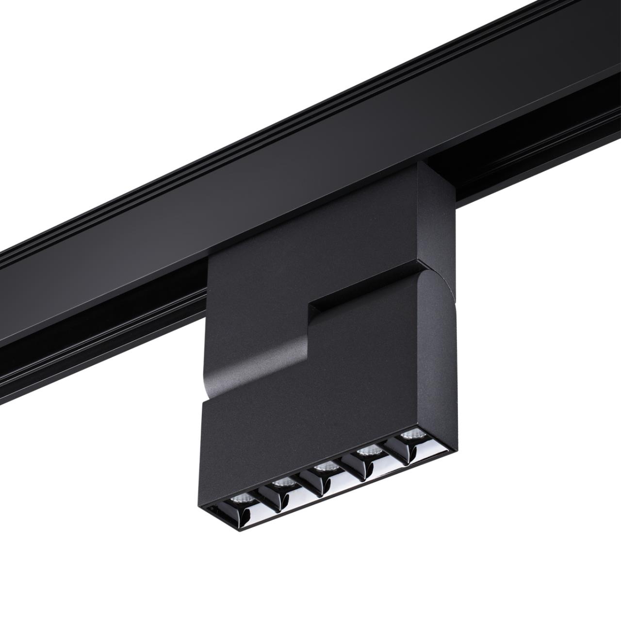 Трековый светильник для низковольного шинопровода NOVOTECH SHINO KIT черный LED*1 12W 4000К плафон