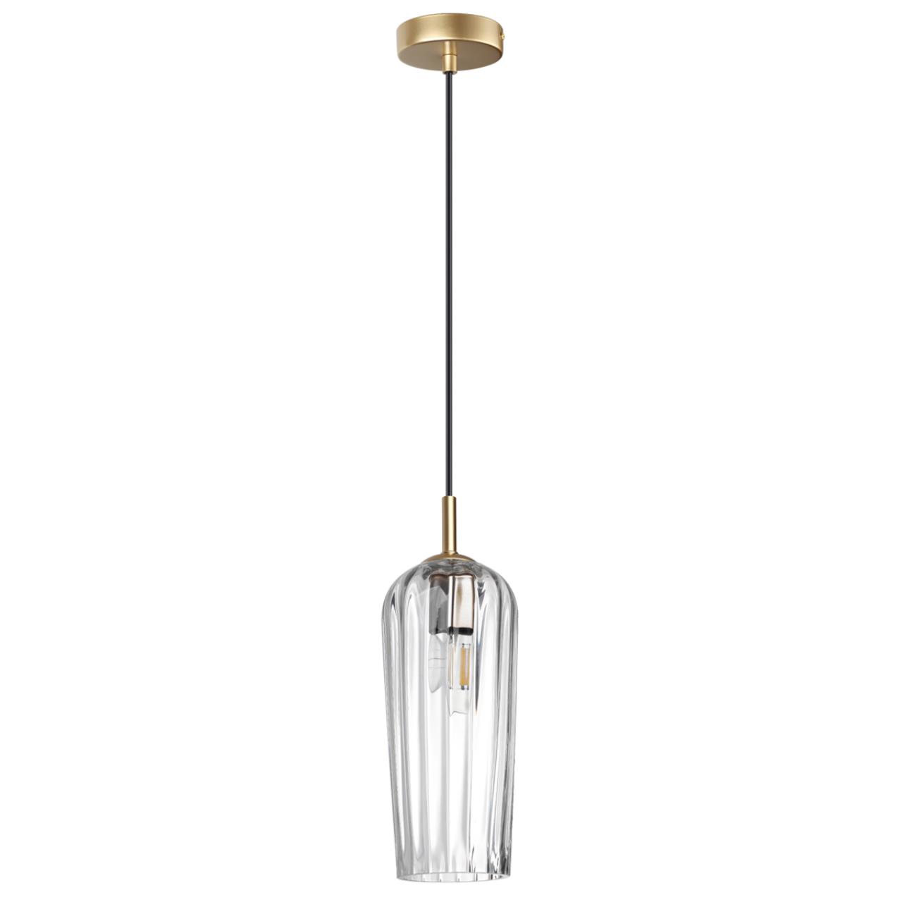 Подвес LUMION SUSPENTIONI ELLIE золотой E14*1 10W плафон прозрачный