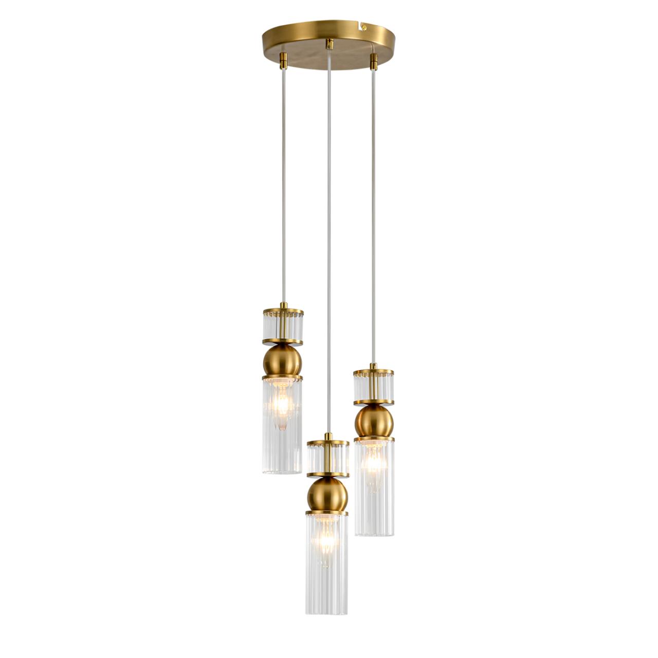 Подвес LUMION MODERNI DENVER латунь E14*3 10W