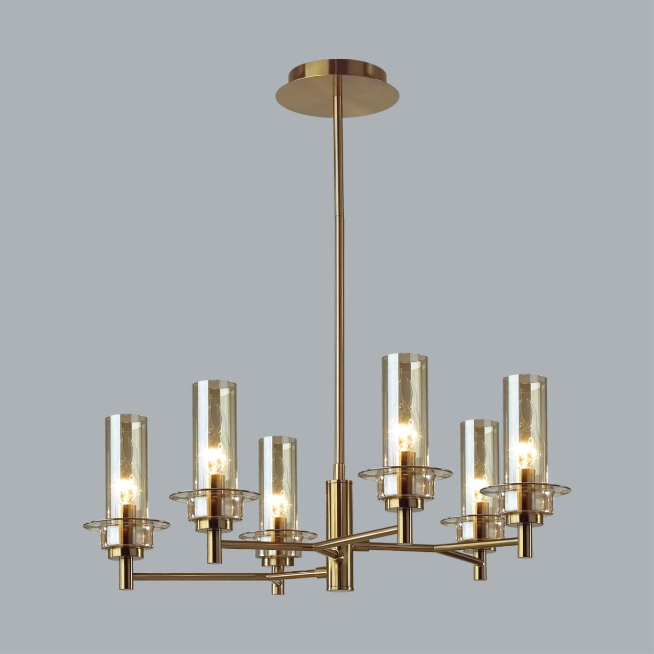 Люстра на штанге LUMION CLASSI MADONNA бронзовый E14*6 10W