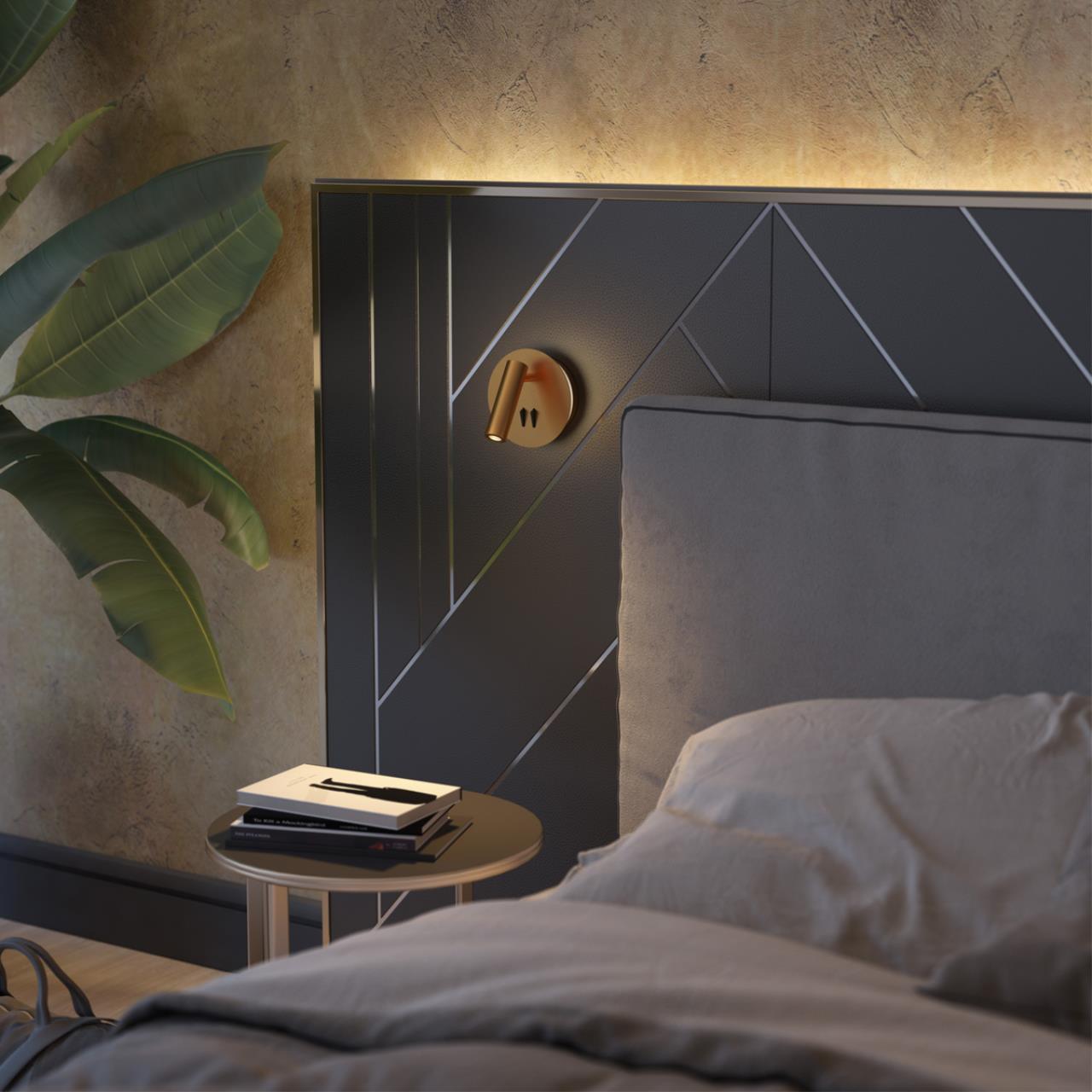 Настенный светильник ODEON LIGHT HIGHTECH BEAM золотой