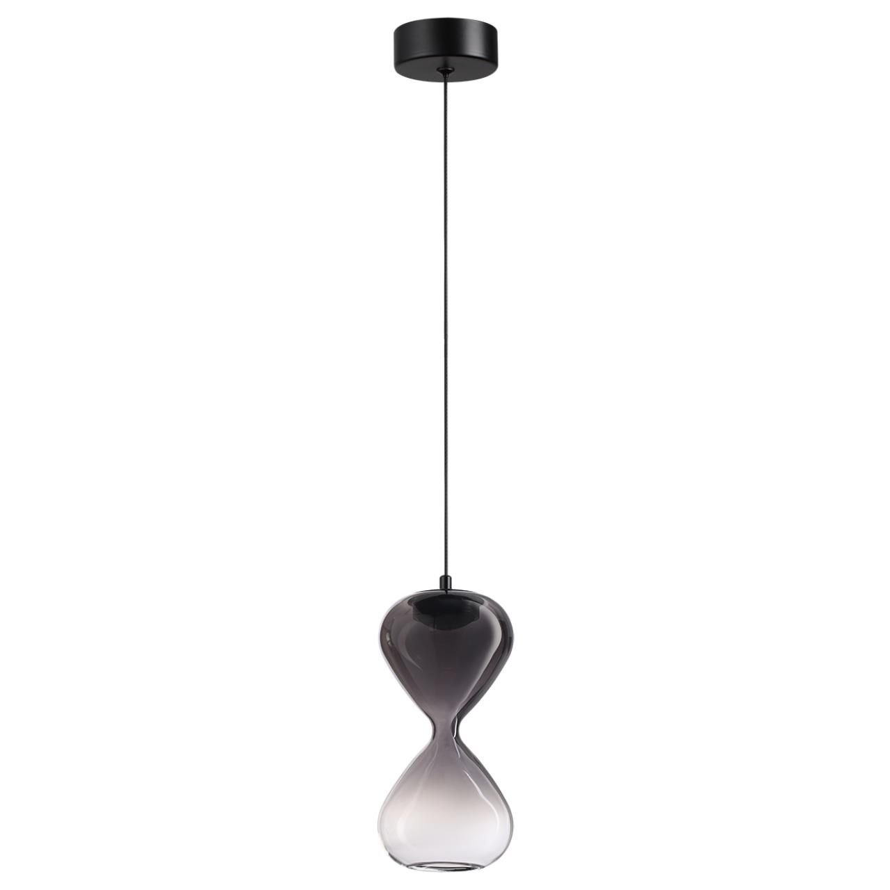 Подвес ODEON LIGHT PENDANT GLESSI черный LED*1 4W 4000К плафон серый