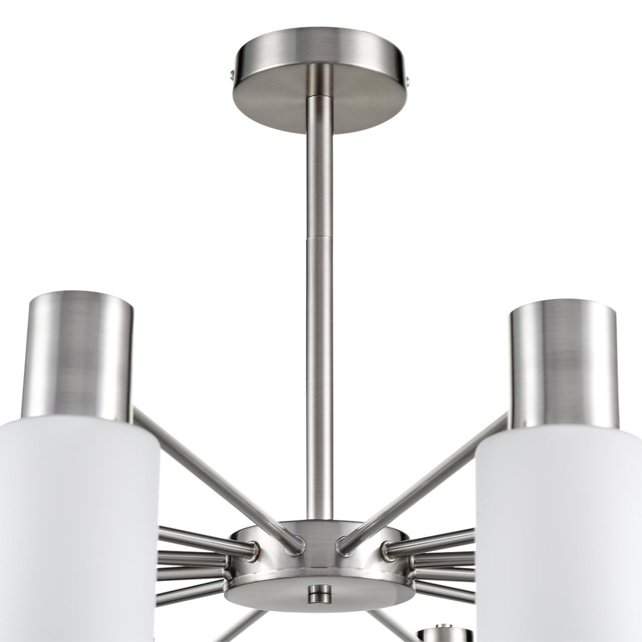 Люстра на штанге LUMION COMFI MAVE никель E14*12 10W