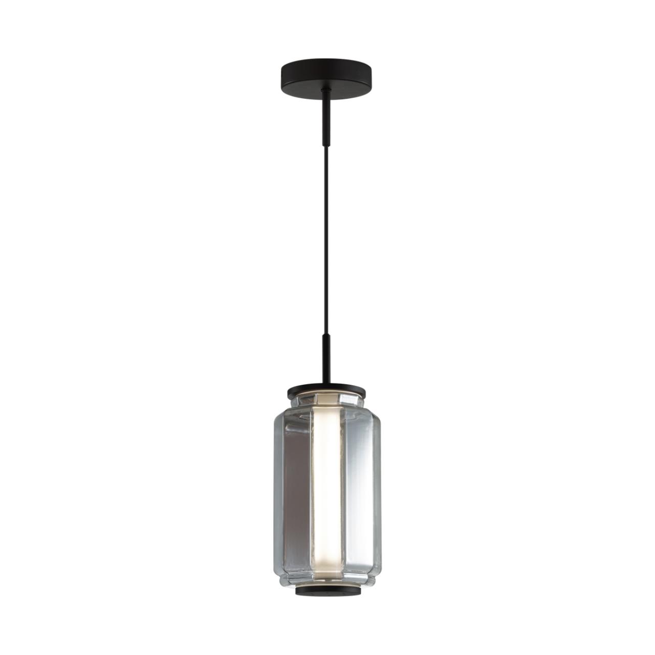Подвес ODEON LIGHT EXCLUSIVE HIGHTECH JAM черный LED*1 11W 3000К плафон серый