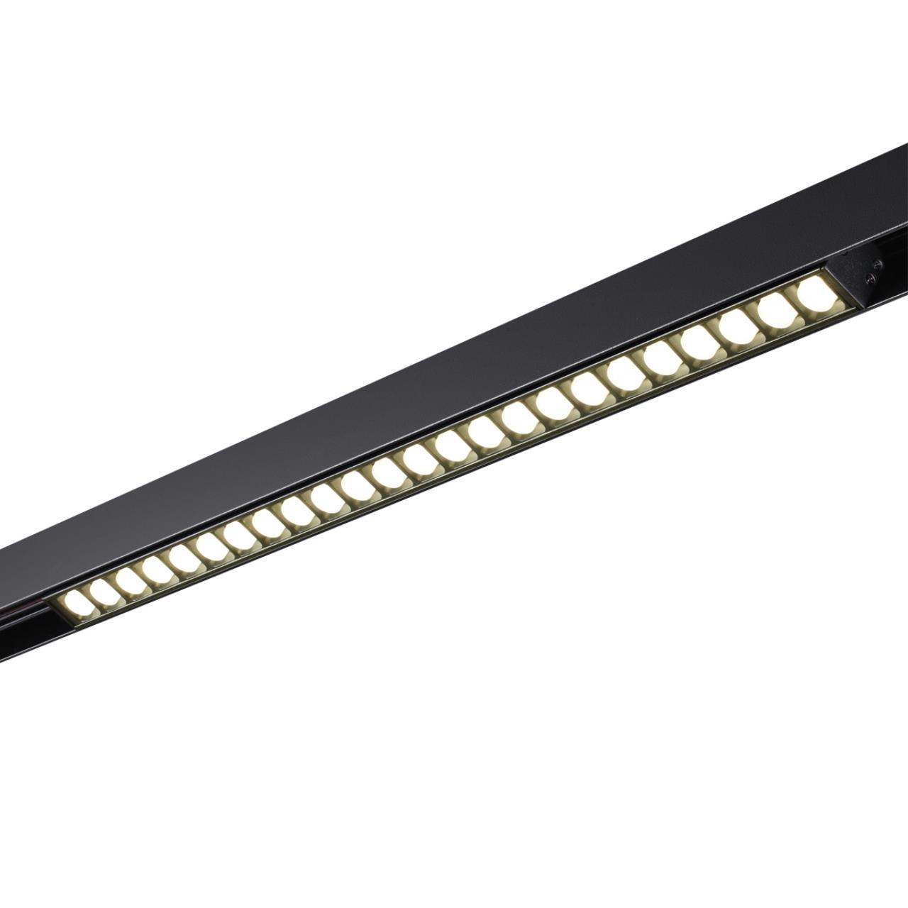 Трековый светильник для низковольного шинопровода NOVOTECH SHINO FLUM черный LED*1 24W 4000К 490 мм