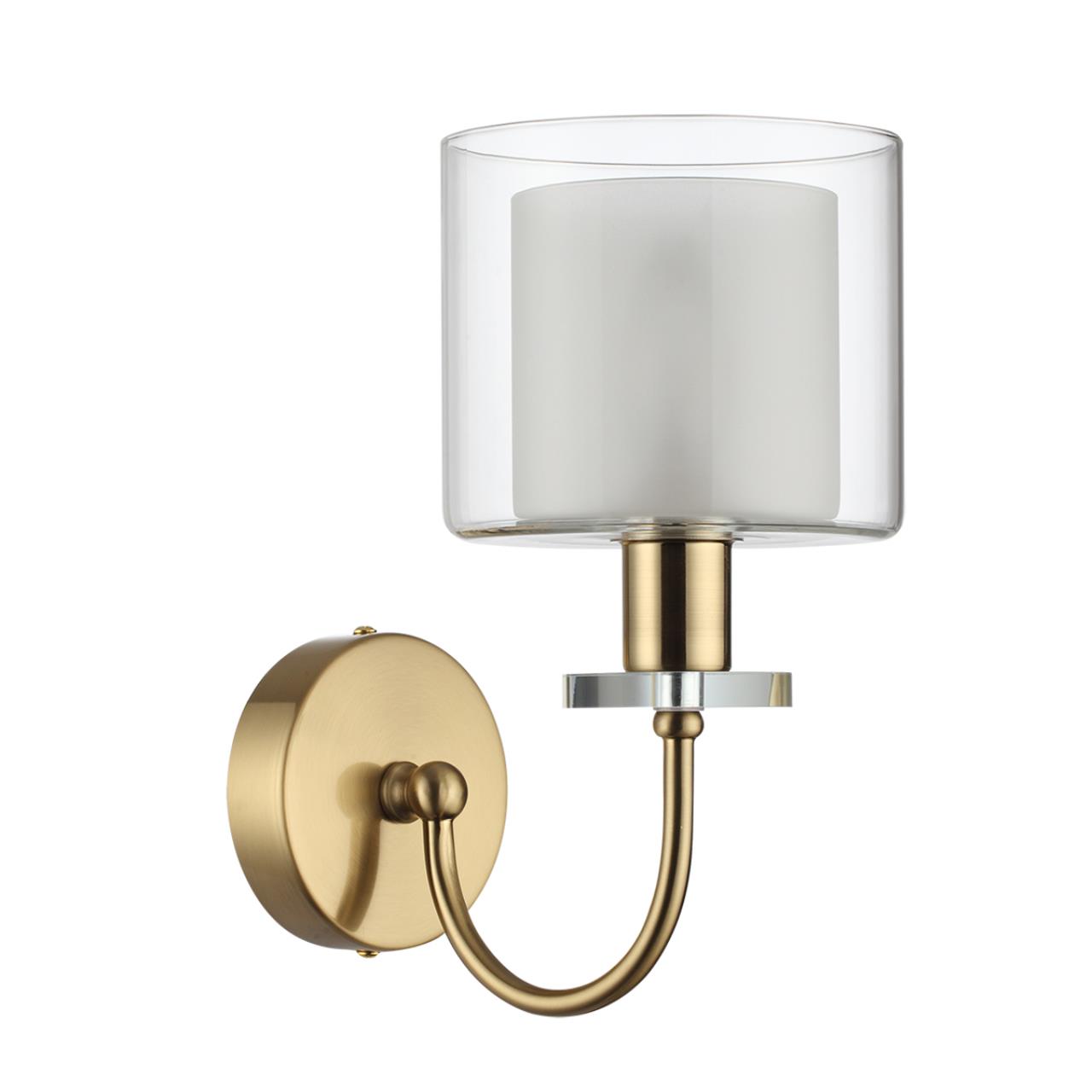 Бра ODEON LIGHT CLASSIC SAGA античная бронза, латунь E14*1 10W плафон белый