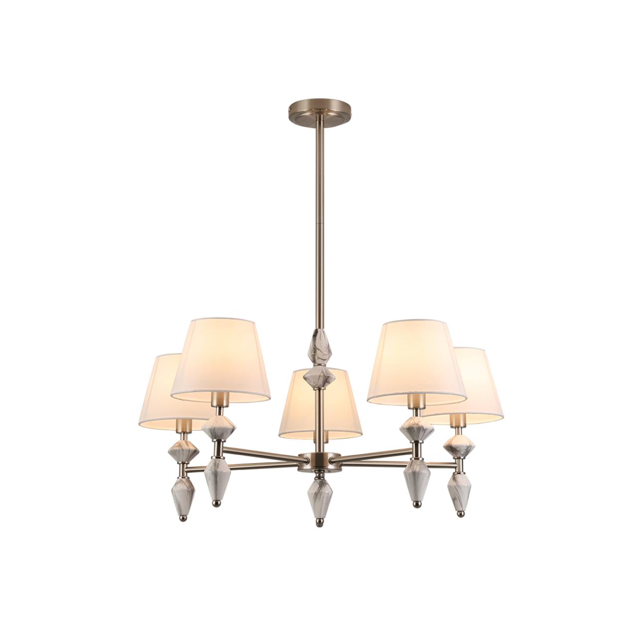 Люстра LUMION CLASSI VERMONT никель E14*5 10W