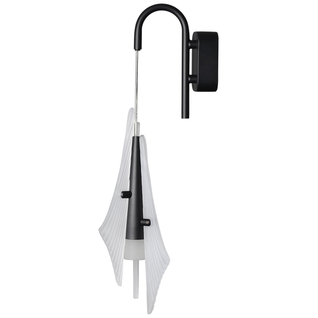 Светильник настенный ODEON LIGHT EXCLUSIVE L-VISION AFALINA черный LED*1 6W 3000К плафон белый