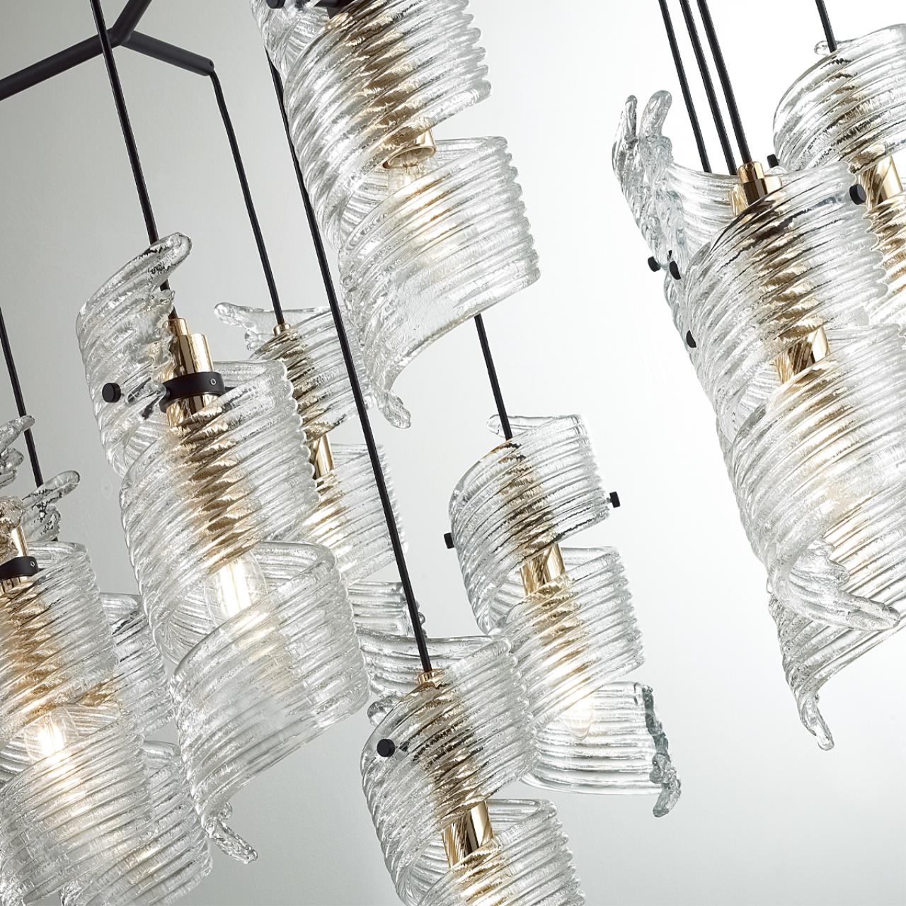 Люстра ODEON LIGHT EXCLUSIVE MODERN FUSILLI черный
