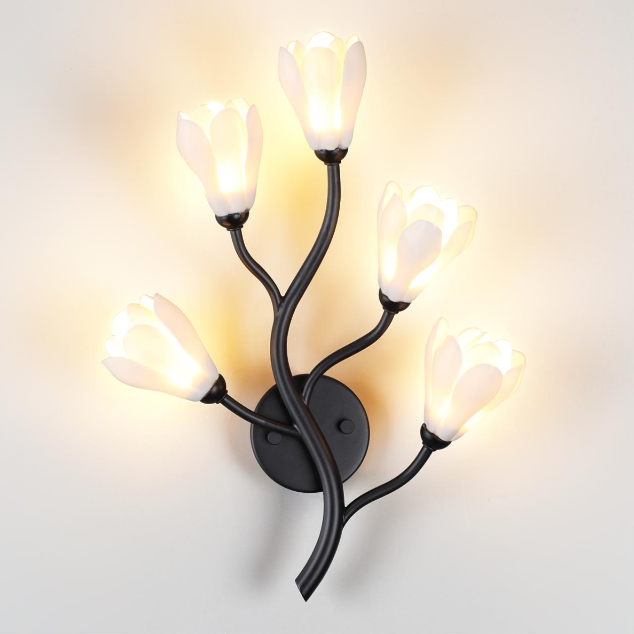 Бра ODEON LIGHT MODERN GARDI черный G4*5 10W