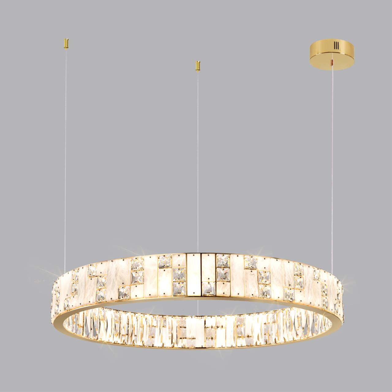 Люстра ODEON LIGHT HALL CROSSA золотой LED*1 80W