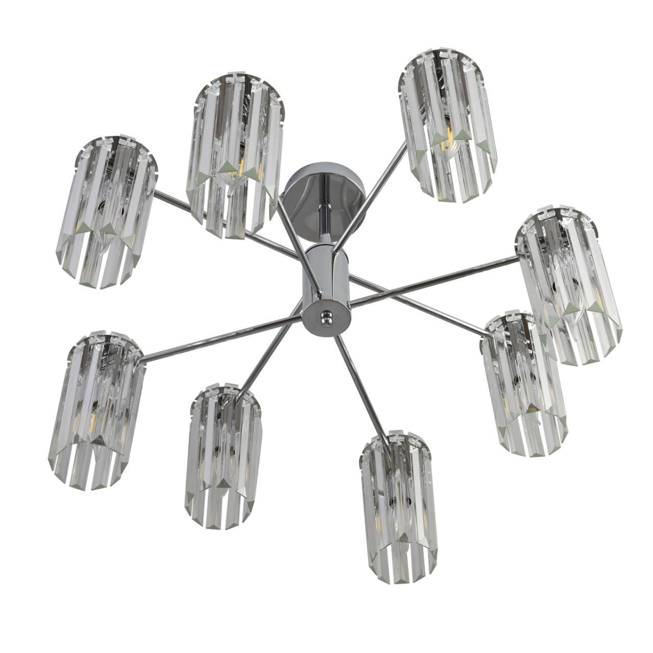 Люстра подвесная LUMION CLASSI FAVLA хром E14*8 10W