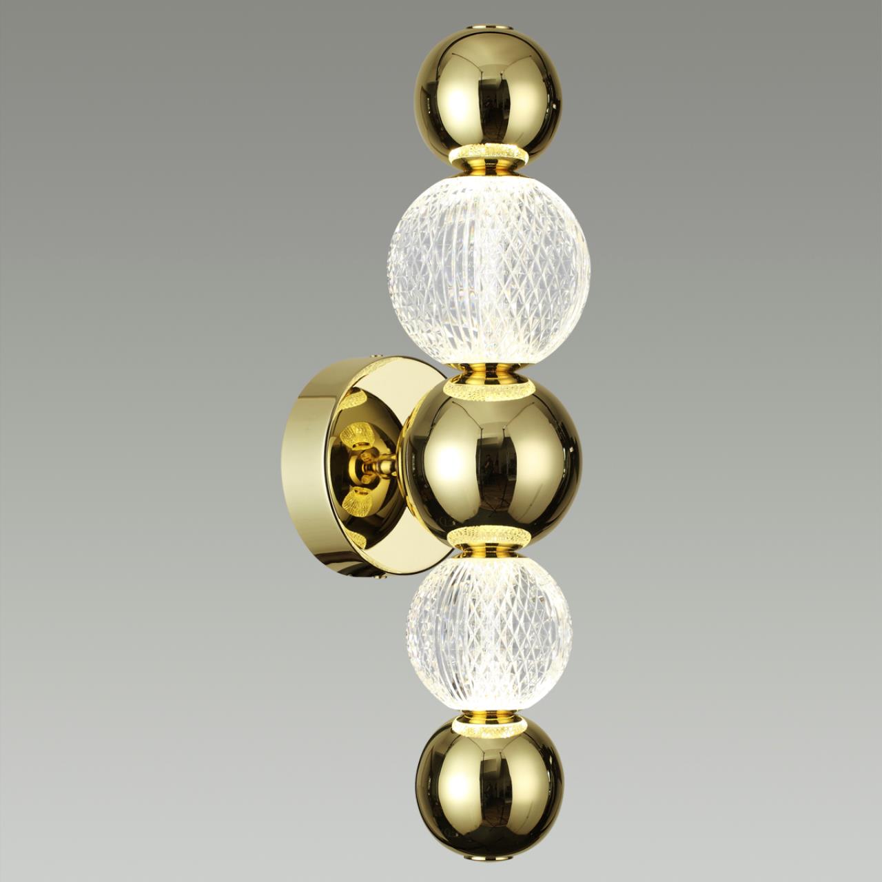 Бра ODEON LIGHT L-VISION CRYSTAL золотой LED*1 7W
