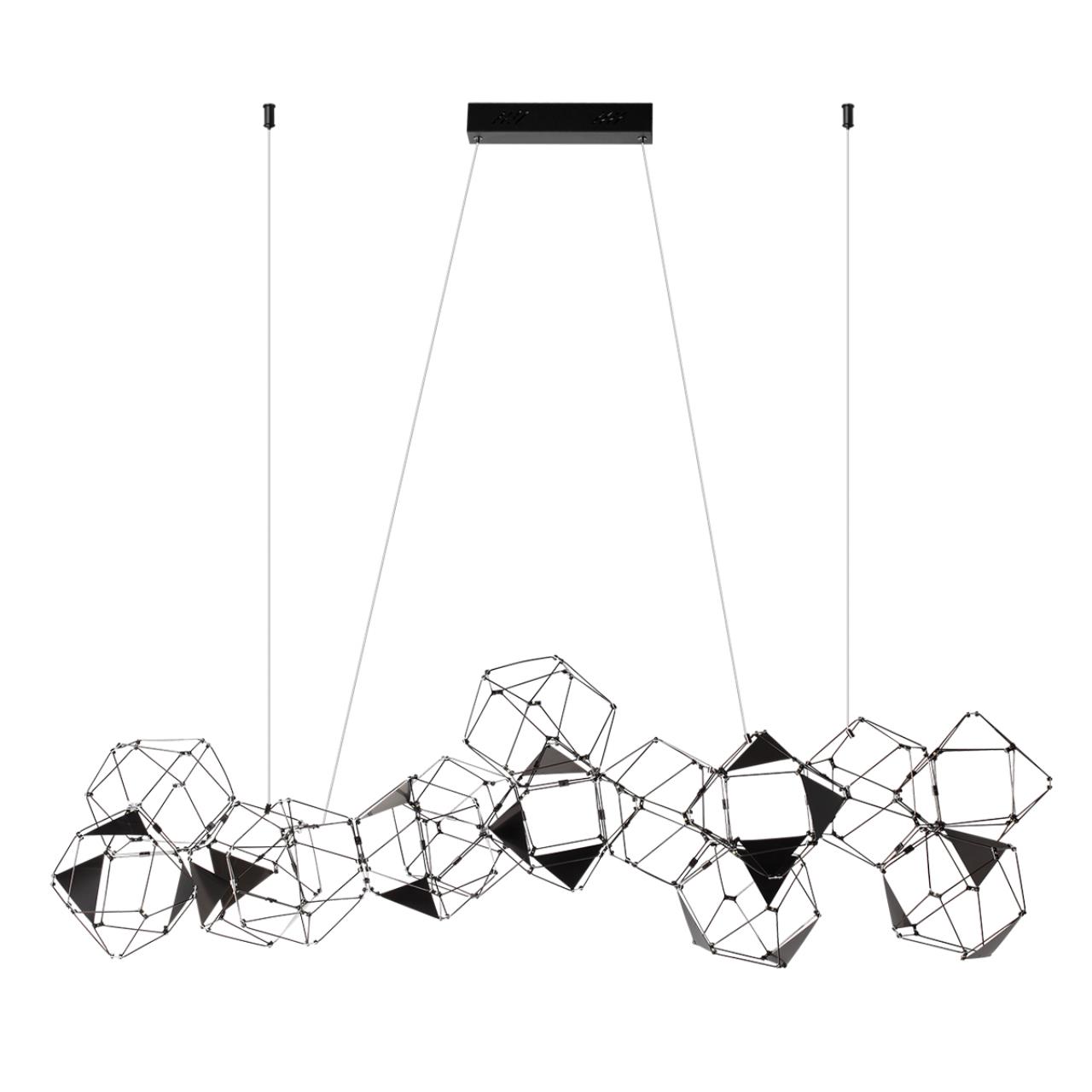 Люстра линейная ODEON LIGHT L-VISION TRELLIS черный LED*1 64W