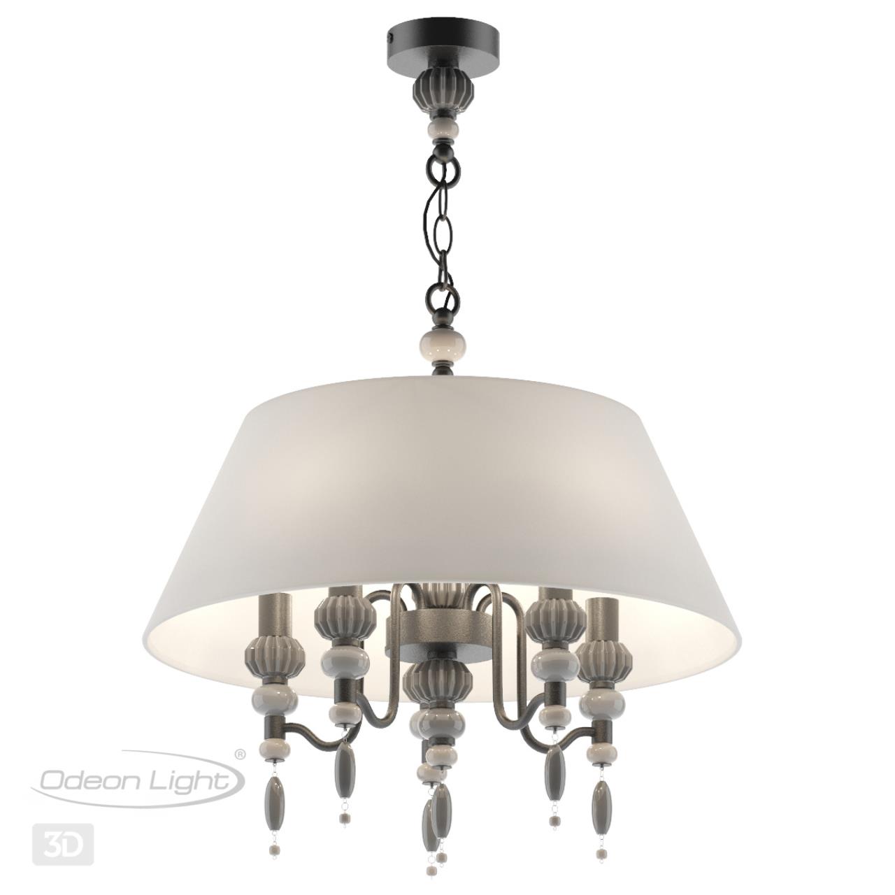 Люстра ODEON LIGHT EXCLUSIVE MODERN Sochi черный E14*5 10W  530 мм