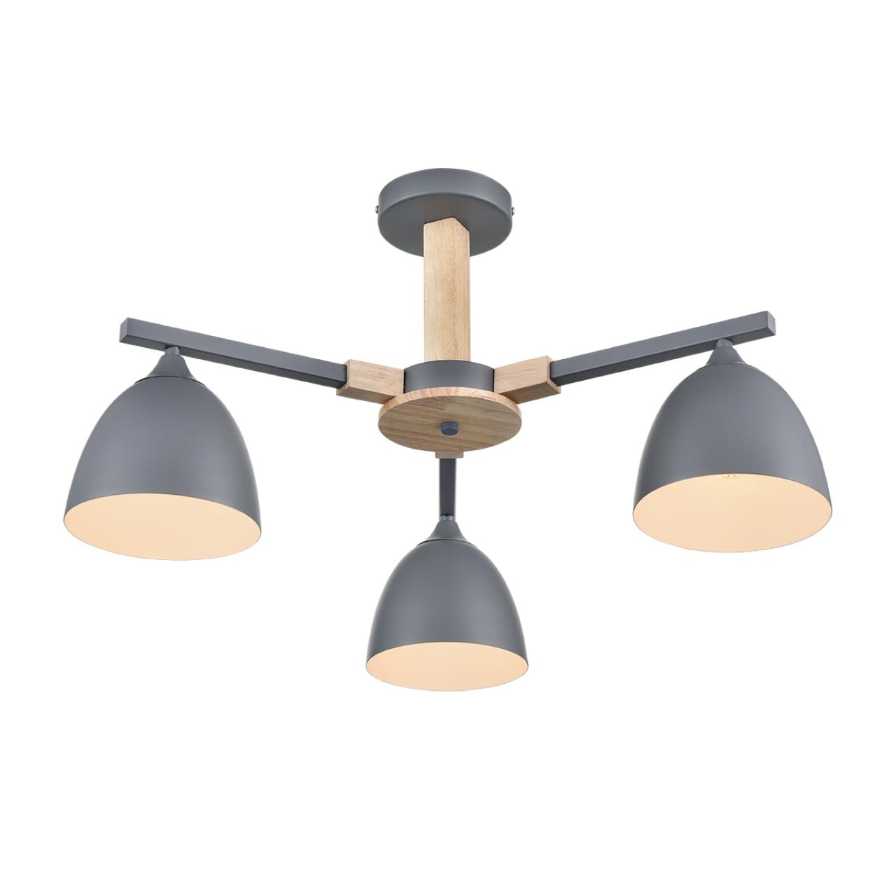 Люстра потолочная LUMION MODERNI COLANGE серый E27*3 10W