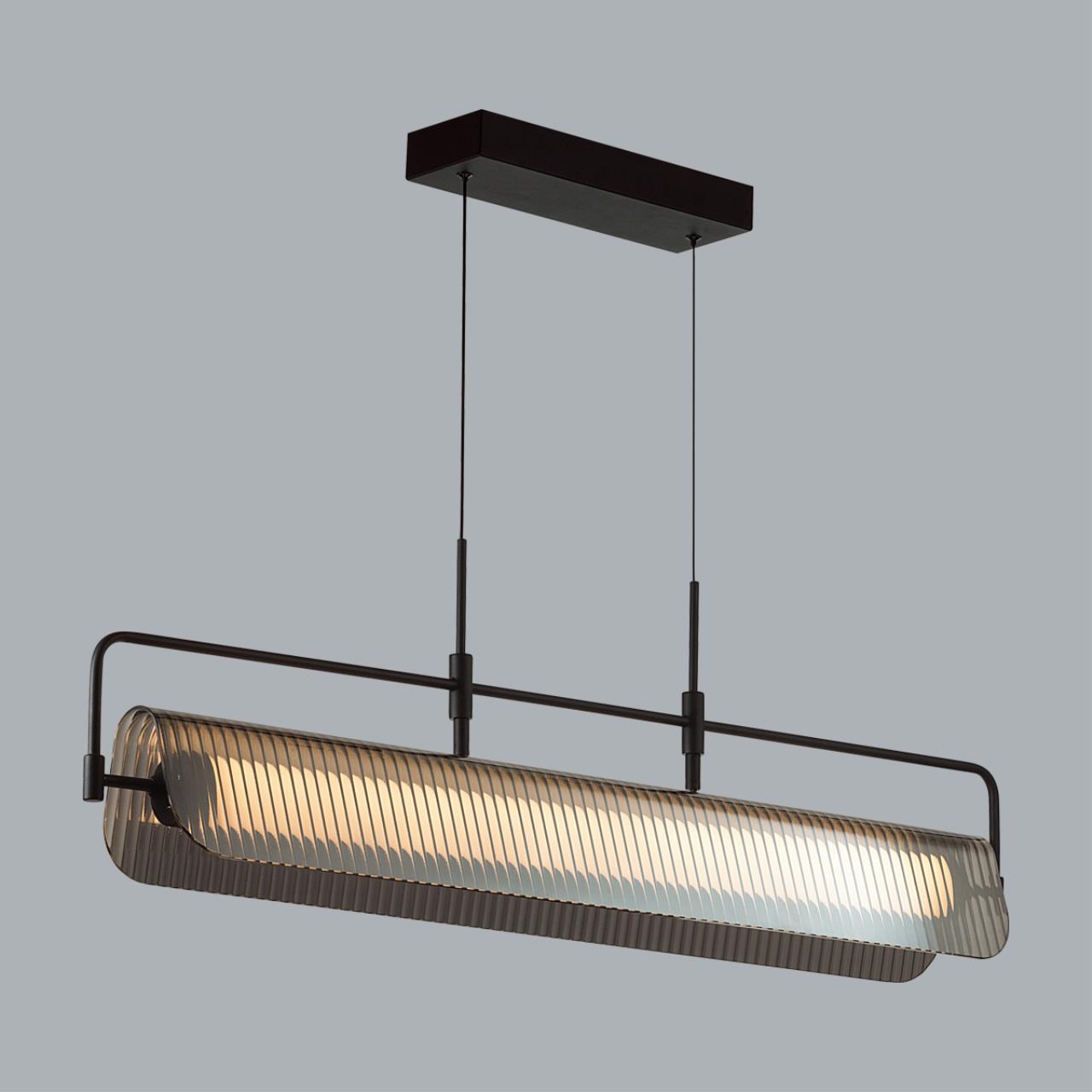 Подвес линейный ODEON LIGHT L-VISION LINER черный LED*1 35W 3000К плафон черный