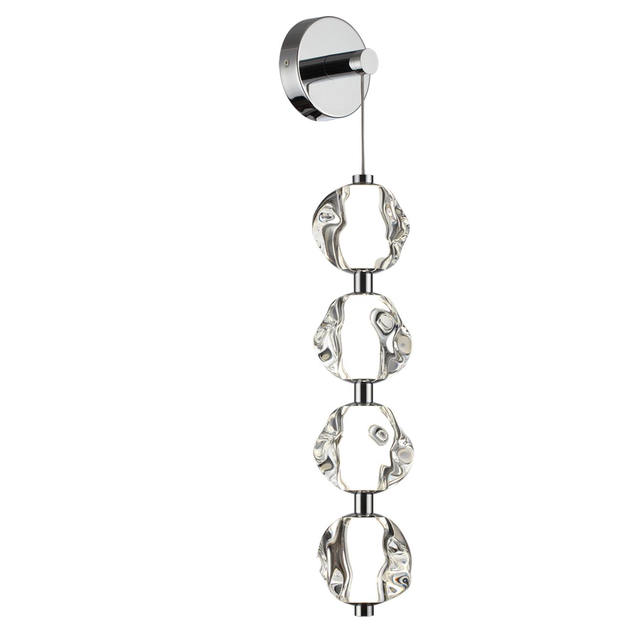Бра ODEON LIGHT L-VISION JEMSTONE хром LED*1 17W