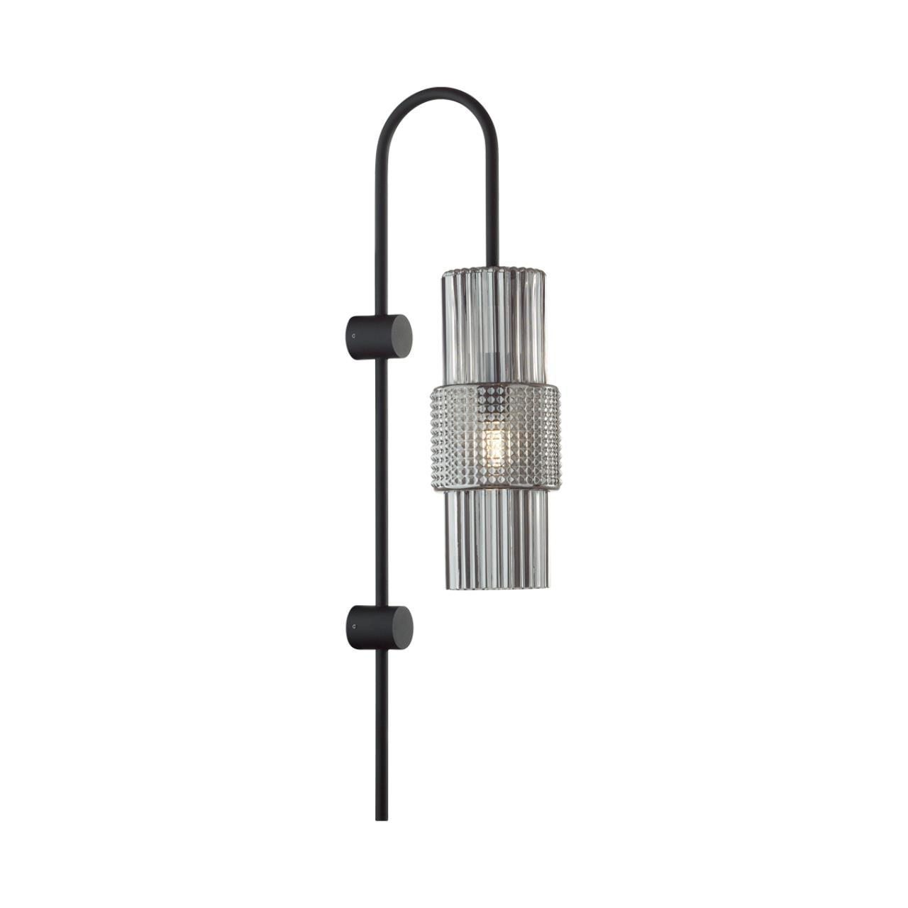 Бра ODEON LIGHT MODERN Pimpa черный E14*1 10W плафон серый