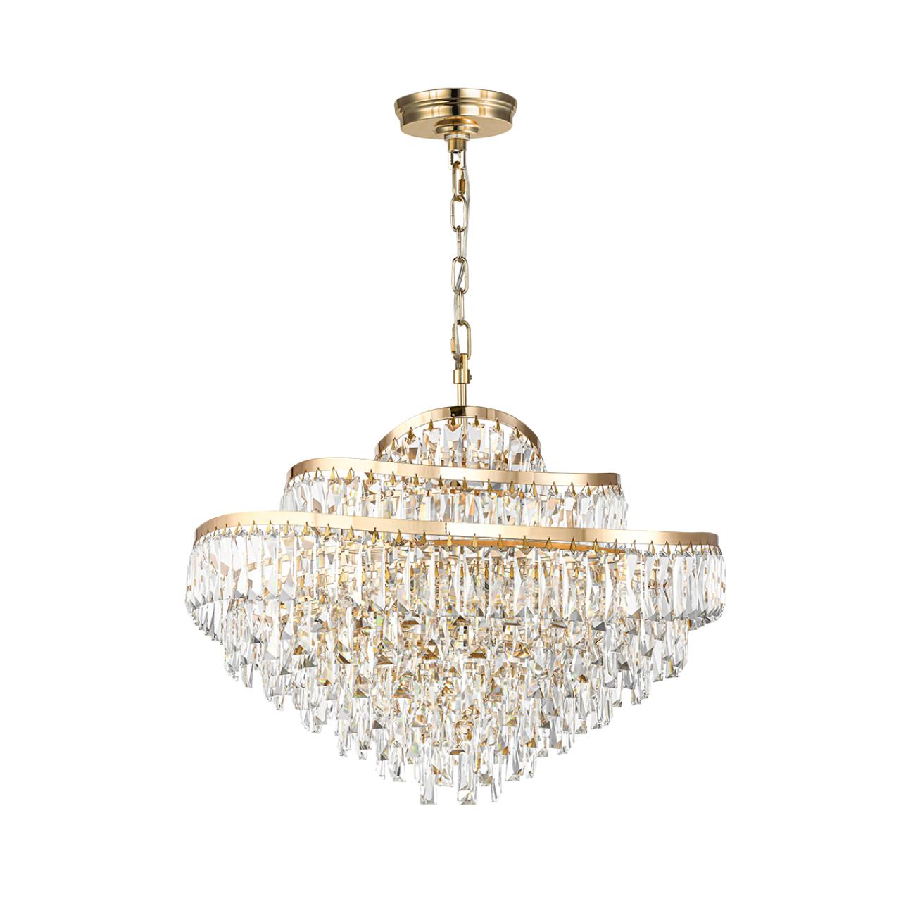 Люстра ODEON LIGHT HALL WAYTA золотой E14*14 10W
