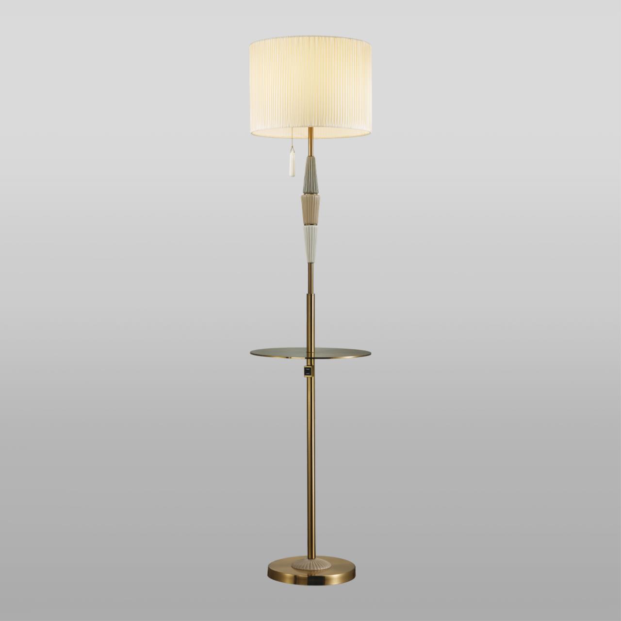 Торшер ODEON LIGHT EXCLUSIVE CLASSIC Latte бронзовый E27*1 10W