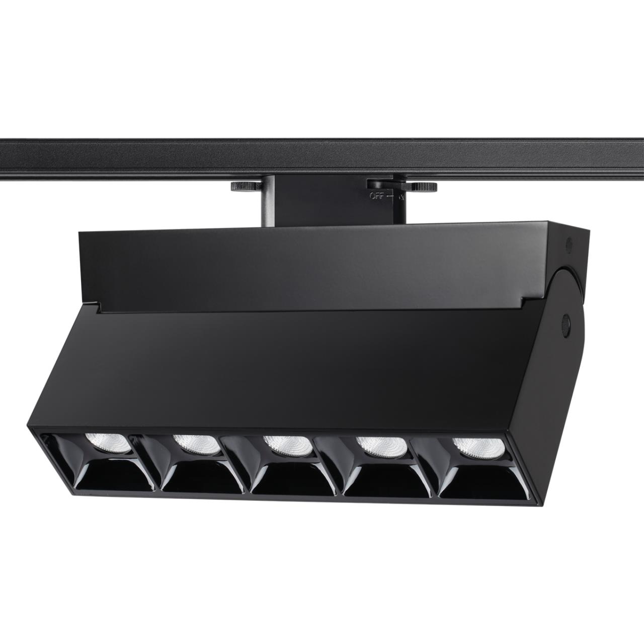 Светильник трековый однофазный трехжильный светодиодный NOVOTECH PORT EOS черный LED 25W