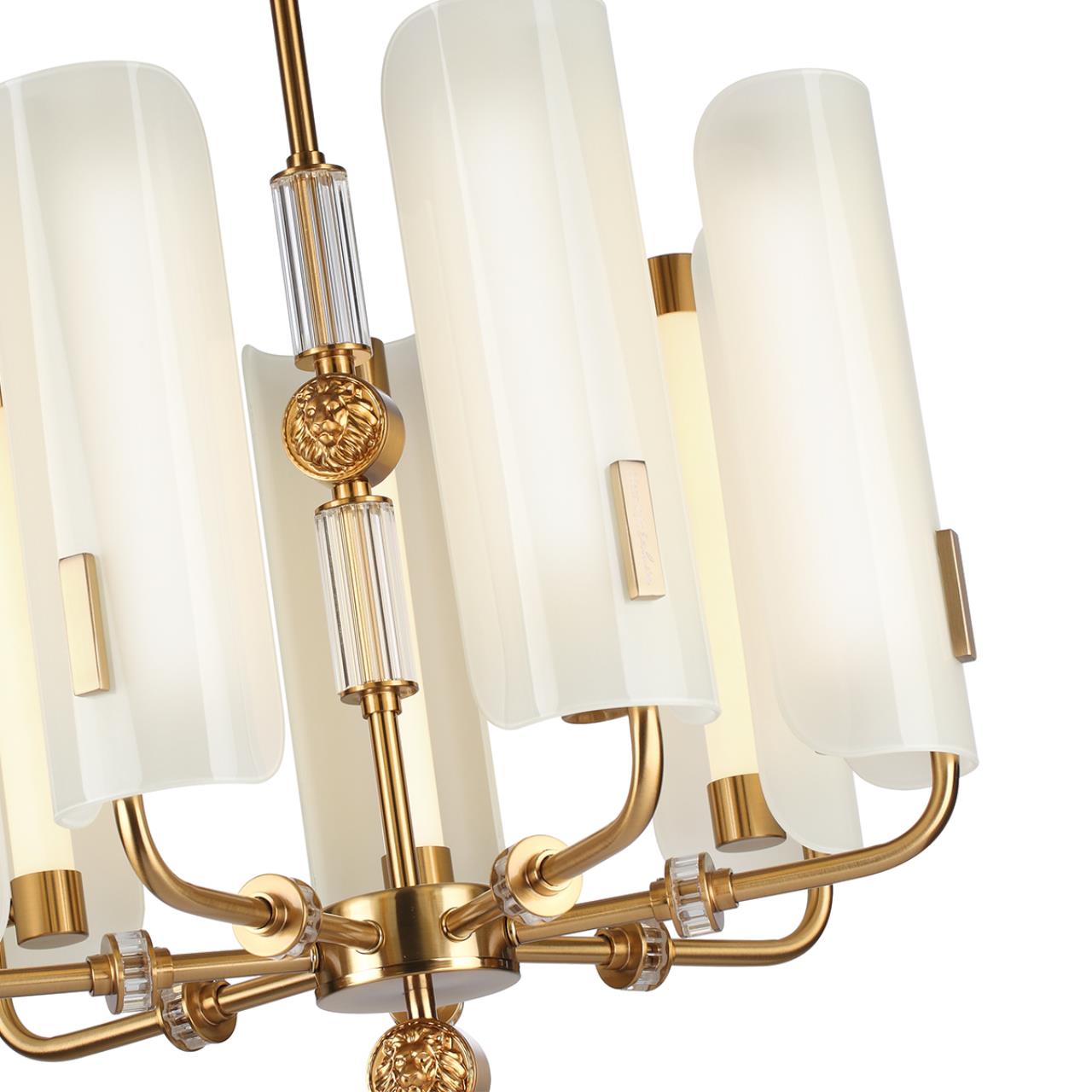 Люстра ODEON LIGHT EXCLUSIVE MODERN LION античная бронза LED 35W