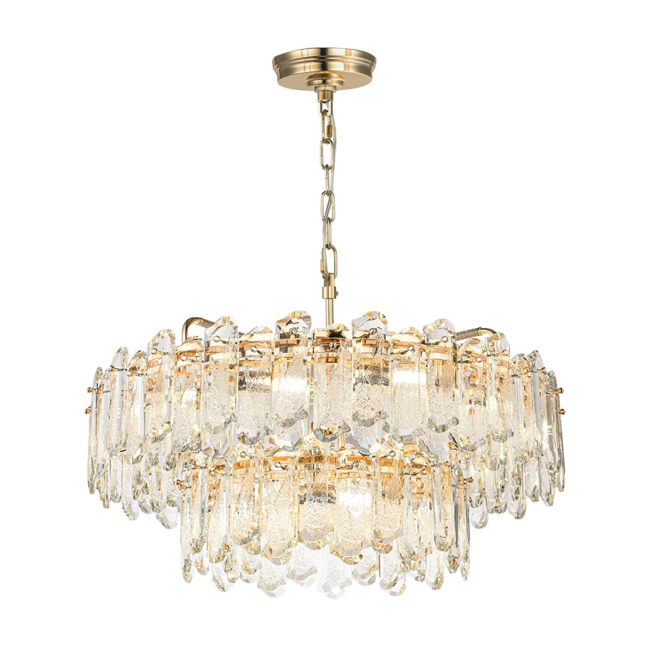Люстра ODEON LIGHT HALL BULLON золотой E14*22 10W