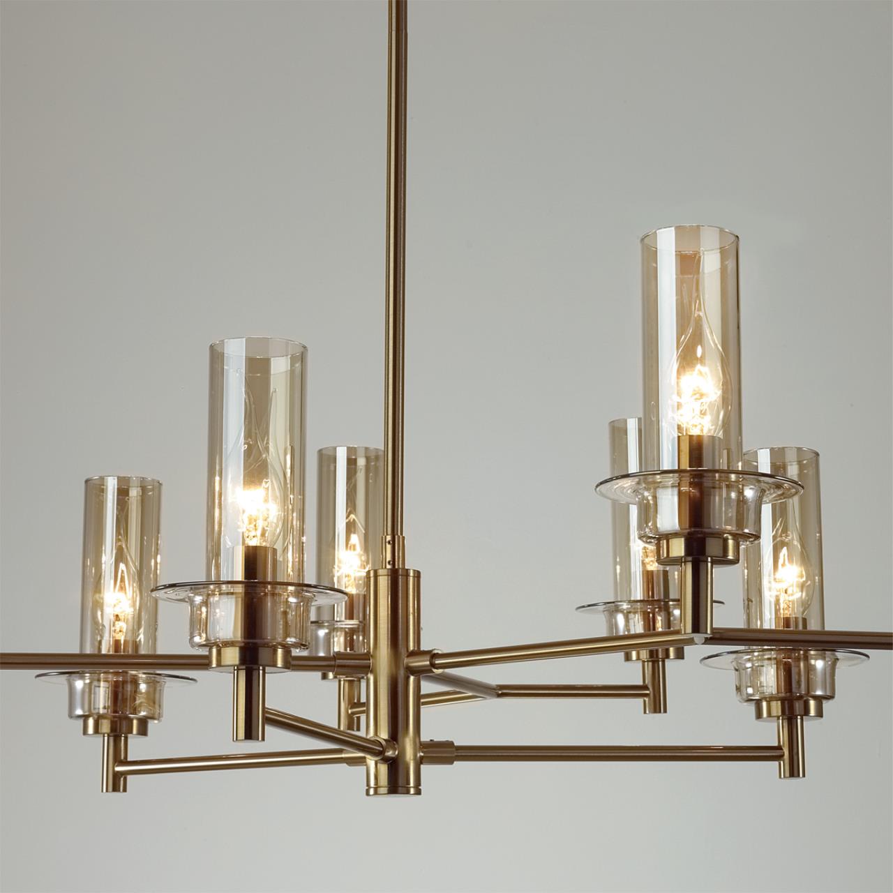 Люстра на штанге LUMION CLASSI MADONNA бронзовый E14*9 10W