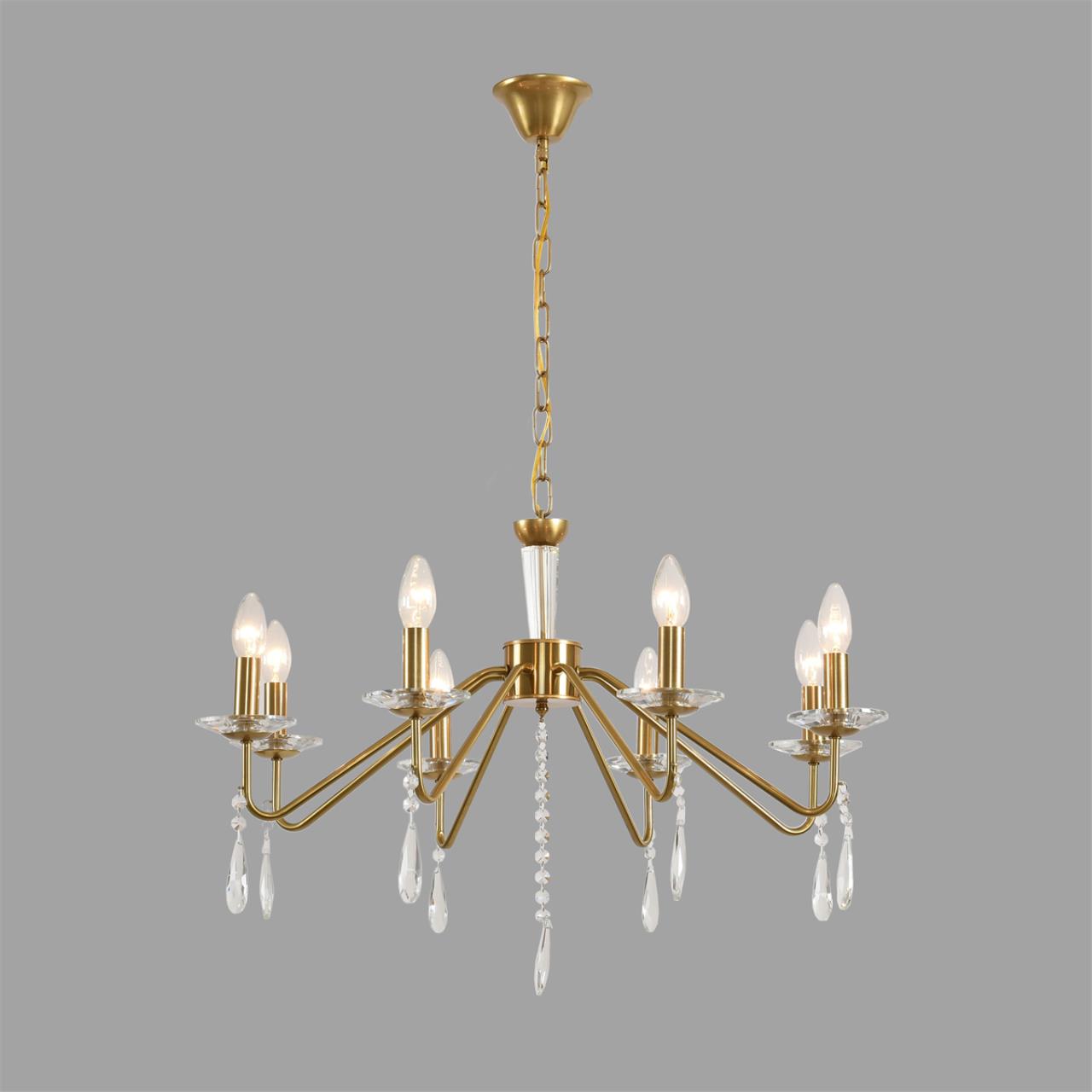 Люстра LUMION CLASSI SEVERINA золотой E14*8 10W