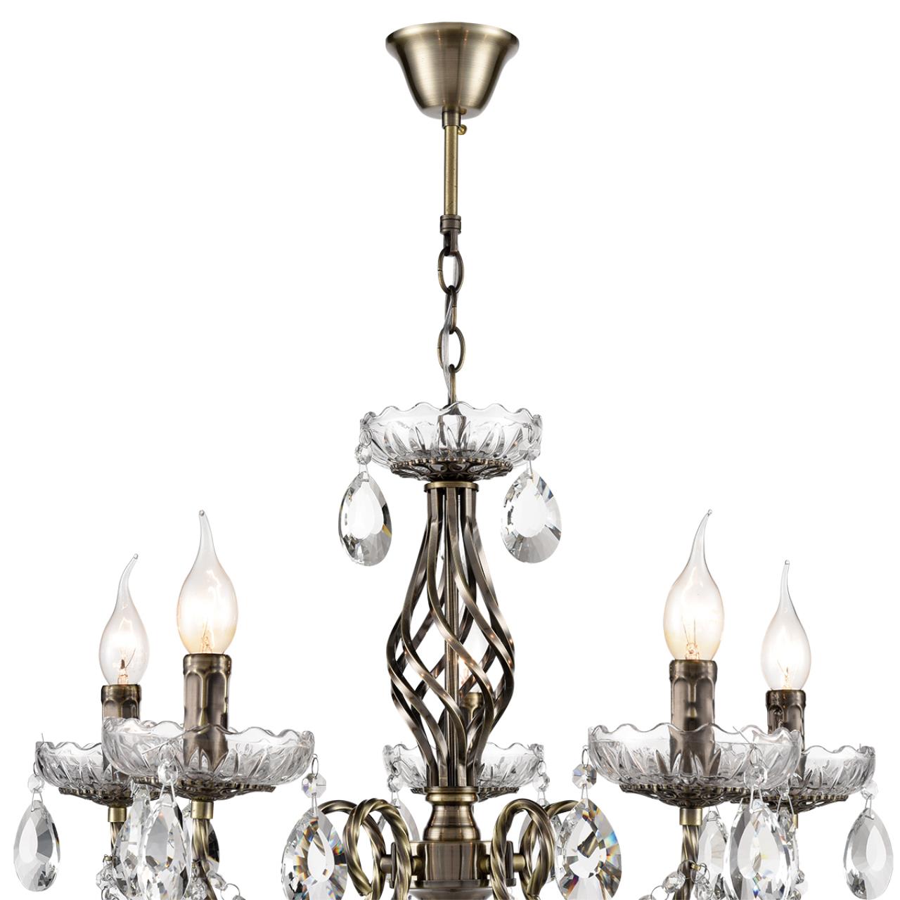 Люстра LUMION CLASSI LINN бронзовый, латунь E14*5 10W