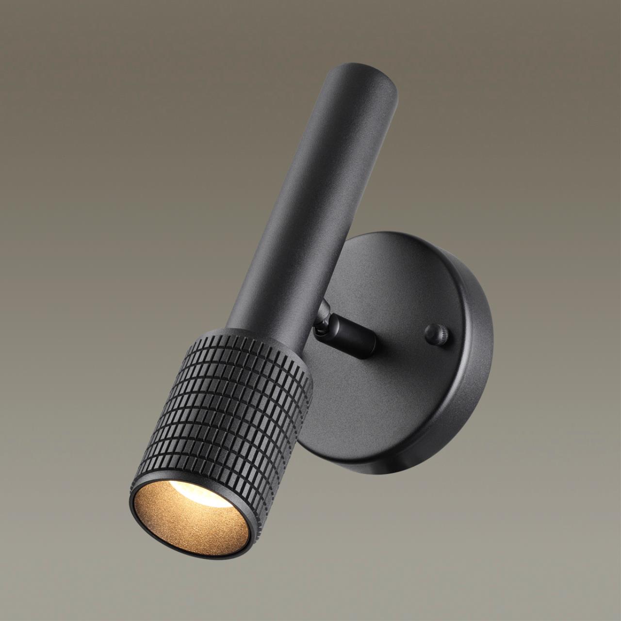 Бра с выключателем ODEON LIGHT HIGHTECH MEHARI черный